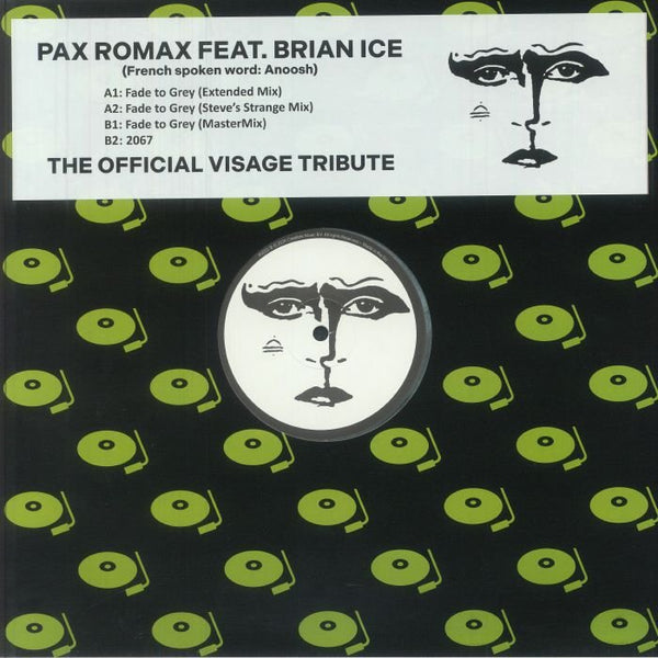 Pax ROMAX feat BRIAN ICE Fade To Grey (reissue) Random Vinyl Netherlands Format: limited marbled vinyl 12" (comes in different coloured vinyl we cannot guarantee which colour you will receive)) - punk to funk heaven