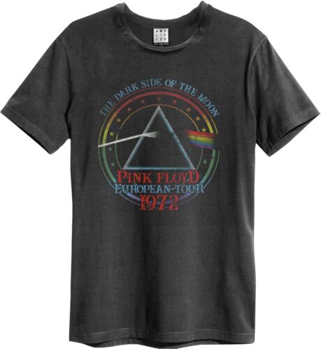 Pink Floyd - 1972 Tour Amplified Vintage Charcoal T Shirt - punk to funk heaven