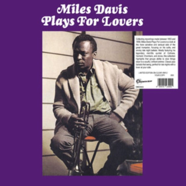 Plays for Lovers Artist Miles Davis Format:Vinyl / 12" Album (Clear vinyl) Label:Destination Moon - punk to funk heaven