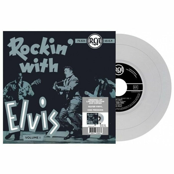 PRESLEY. Elvis EP Etranger No 19: Rockin' With Elvis Volume I (silver vinyl 7" limited to 200 copies) - punk to funk heaven