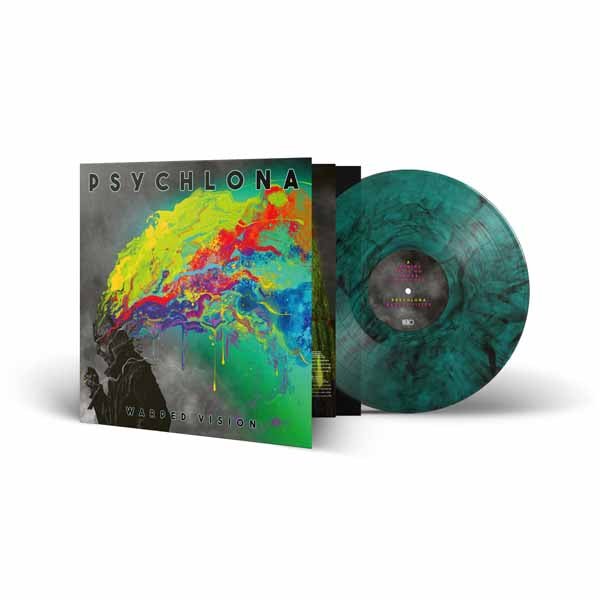 PSYCHLONA WARPED VISION (GREEN AND BLACK MARBLE VINYL) Vinyl LP - punk to funk heaven