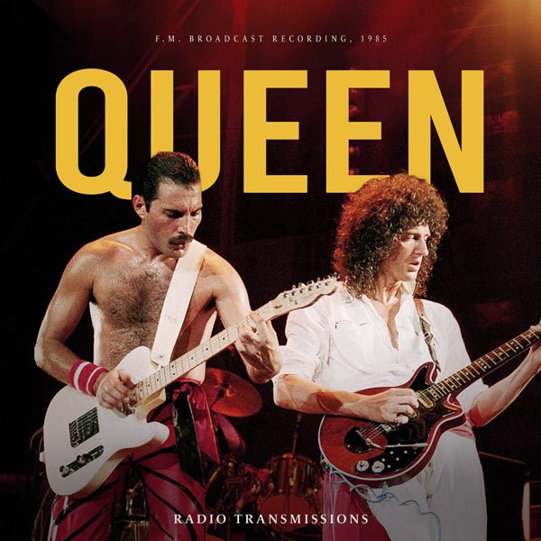 QUEEN RADIO TRANSMISSIONS, 1985 (WHITE VINYL) VINYL 12" - punk to funk heaven