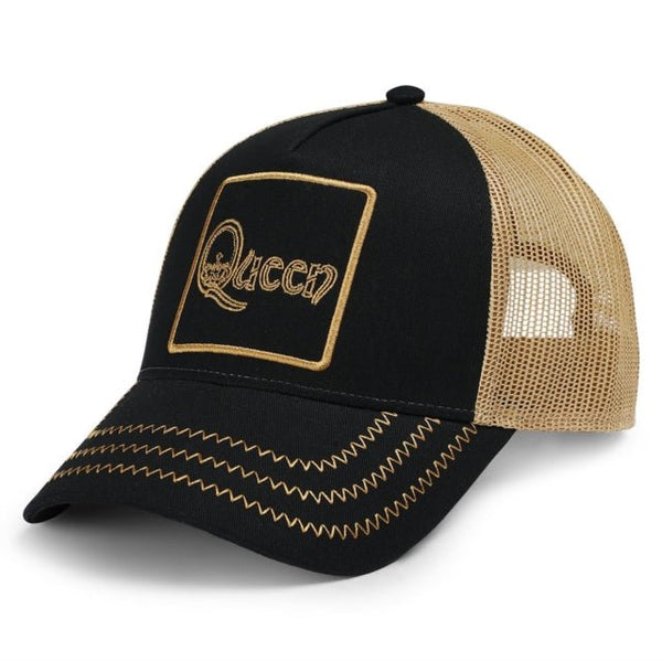 Queen Trucker Cap Black - punk to funk heaven
