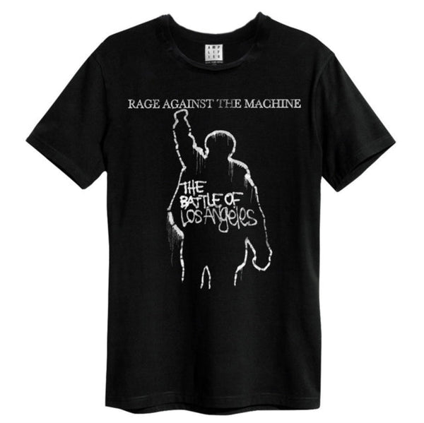 Rage Against The Machine - Battle Of La Amplified Vintage Charcoal T Shirt - punk to funk heaven