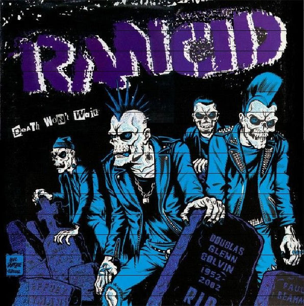 RANCID Death Won't Wait (purple vinyl LP limited to 250 copies) Cenotaph - punk to funk heaven