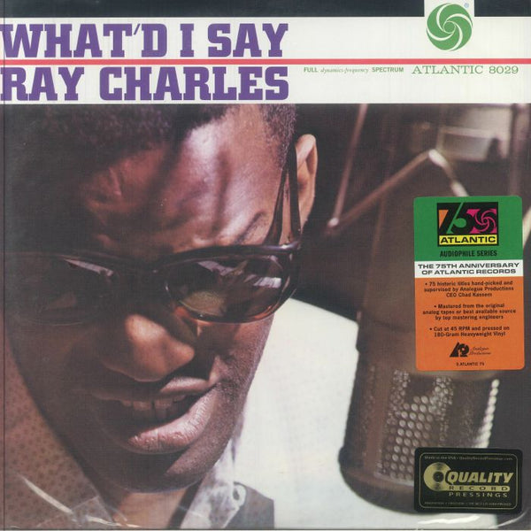 Ray CHARLES What'd I Say (reissue) Analogue Productions US Format: limited numbered gatefold 180 gram audiophile vinyl 2xLP - punk to funk heaven