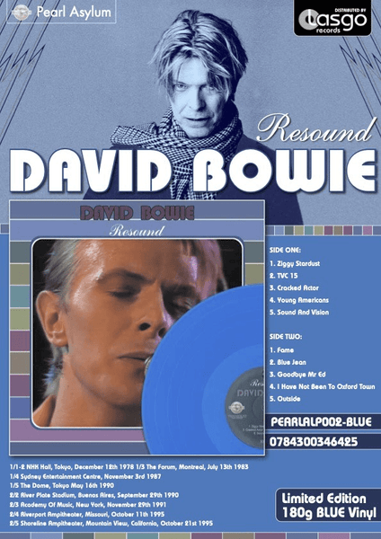 Resound (Blue Vinyl) Artist DAVID BOWIE Format:LP - punk to funk heaven