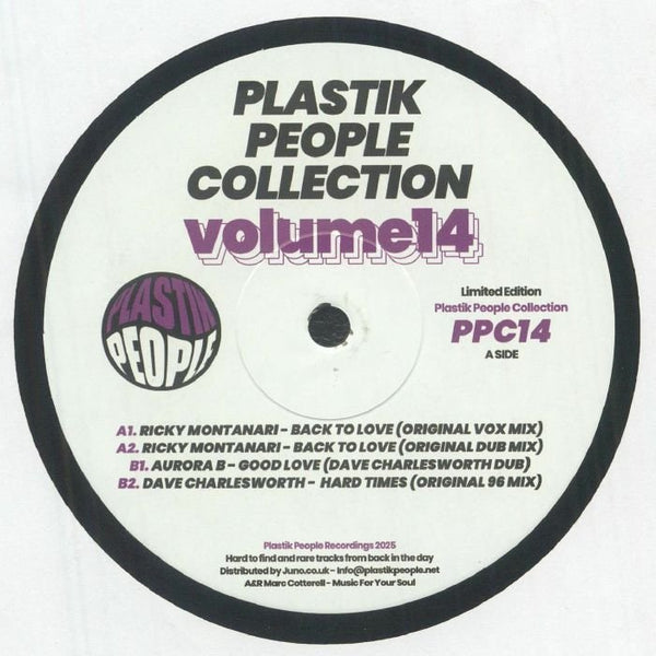 Ricky MONTANARI / DAVE CHARLESWORTH / AURORA B Plastik People Collections Vol 14 (12") Plastik People - punk to funk heaven