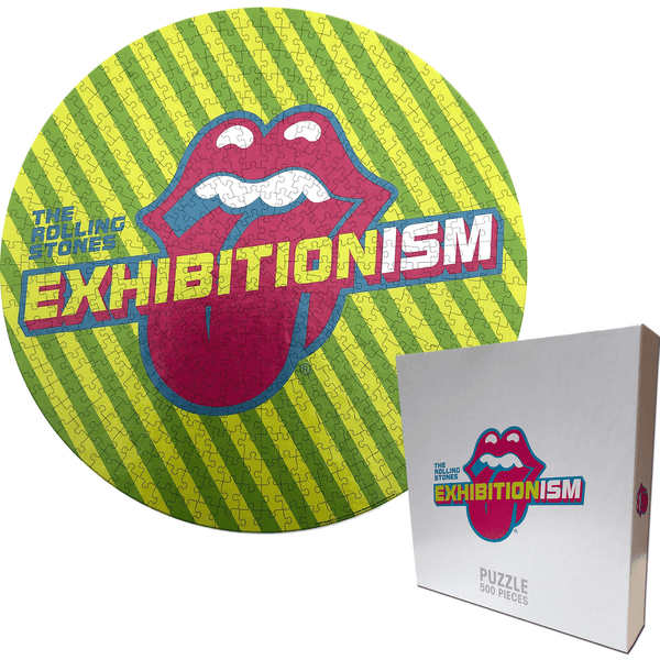 Rolling Stones Exhibitionism Round 500 Piece Jigsaw Puzzle - punk to funk heaven