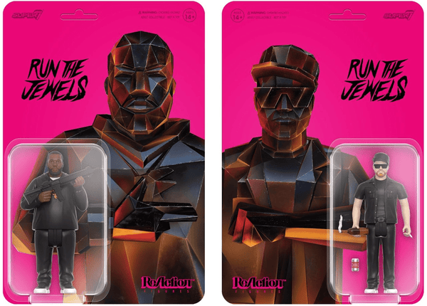 RUN THE JEWELS Dangerous Killer Mike And El - P 2 - Pack Reaction Figures super 7 - punk to funk heaven