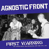First Warning Artist Agnostic Front Format:Vinyl / 12" Album Coloured Vinyl (Limited Edition)