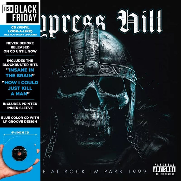 CYPRESS HILL LIVE AT ROCK IM PARK 1999 - BLACK FRIDAY 2024 (VINYL REPLICA CD) Compact Disc