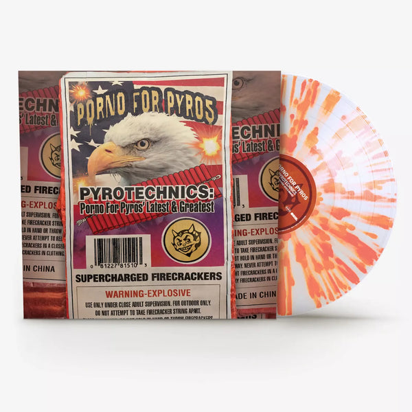 Porno for Pyros Clear ORANGE SPLATTERVinyl LP Pyrotechnics