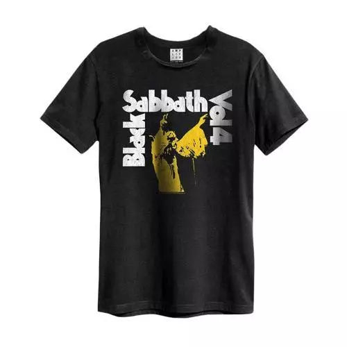 Black Sabbath Vol. 4 Amplified Vintage Black Large T Shirt