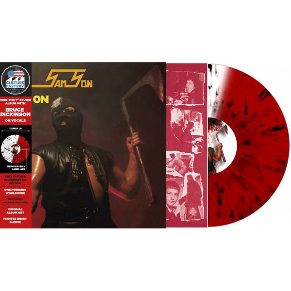 SAMSON HEAD ON (RED/CLEAR SPLATTER EFFECT VINYL) VINYL LP - punk to funk heaven