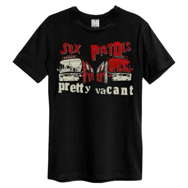 Sex Pistols - Pretty Vacant Amplified Vintage Black T Shirt - punk to funk heaven