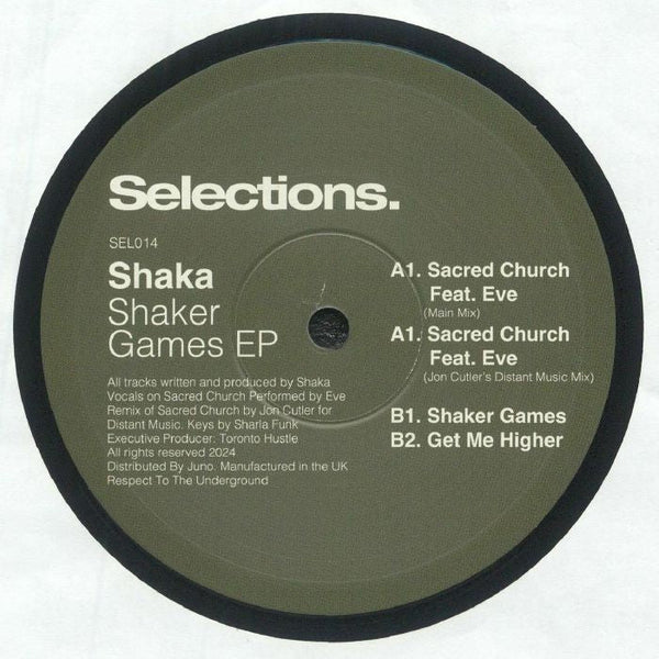 SHAKA Shaker Games EP (inc Jon Cutler mix) Selections Format: 12" - punk to funk heaven