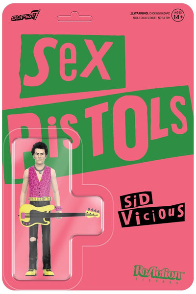 Sid Vicious (Never Mind The Bollocks) Sex Pistols Wave 2 super 7 reaction figure - punk to funk heaven