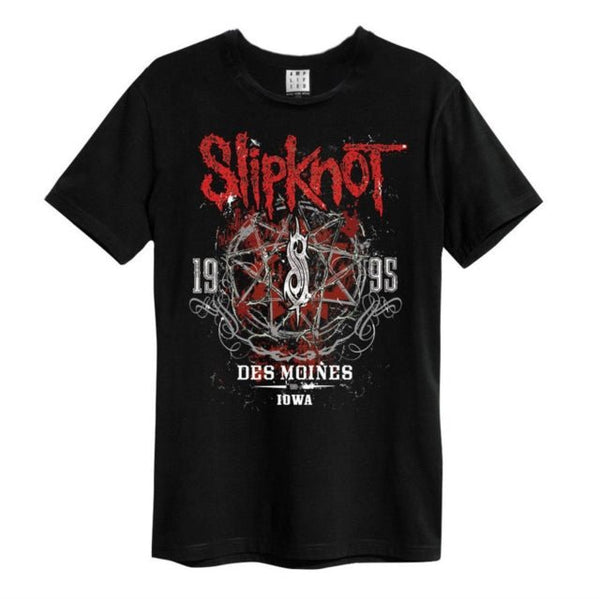 Slipknot Des Moines Amplified Vintage Charcoal X Large T Shirt - punk to funk heaven