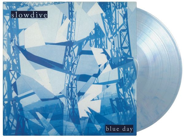 SLOWDIVE BLUE DAY (1LP / BLUE &amp; WHITE MARBLED VINYL) VINYL LP - punk to funk heaven
