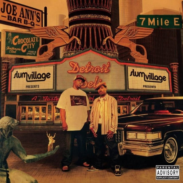 SLUM VILLAGE Detroit Deli (A Taste Of Detroit) Clear/Orange/Green Splatter Vinyl lp - punk to funk heaven