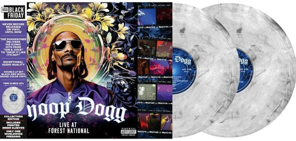 SNOOP DOGG LIVE AT FOREST NATIONAL, 2005 - BLACK FRIDAY 2024 (GREEN/GREY SMOKE VINYL 2LP) Vinyl Double Album - punk to funk heaven