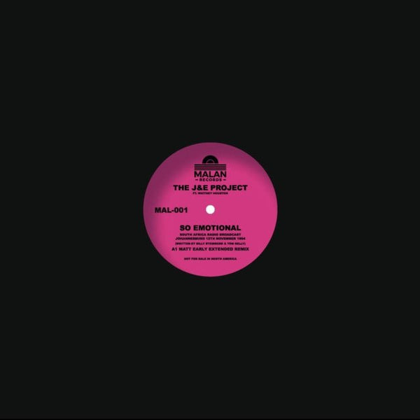 So Emotional (Pink Vinyl) Artist JE PROJECT FT: WHITNEY HOUSTON Format:12" Vinyl - punk to funk heaven