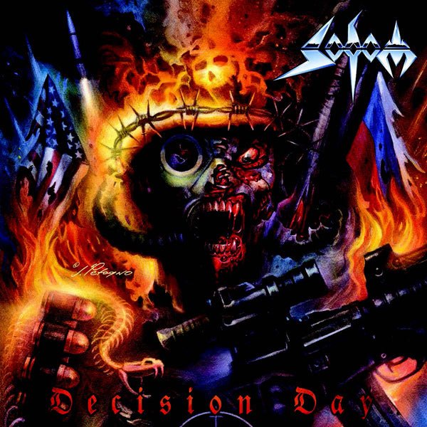 SODOM DECISON DAY (2LP RED & YELLOW MARBLED VINYL) VINYL DOUBLE ALBUM - punk to funk heaven