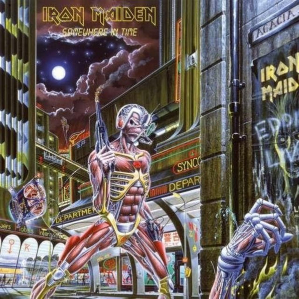 Somewhere in Time Iron Maiden vinyl lp - punk to funk heaven