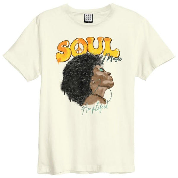 Soul Music Amplified Vintage White T Shirt - punk to funk heaven