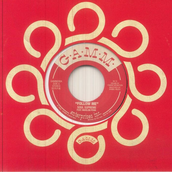 SOUL SUPREME feat MARLON PENN Follow Me (7" in die - cut sleeve) Gamm - punk to funk heaven