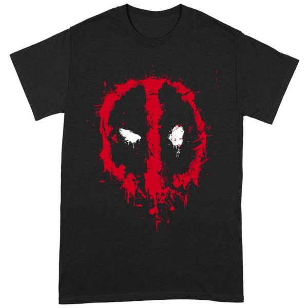 Splat Face Black T-Shirt DEADPOOL - punk to funk heaven