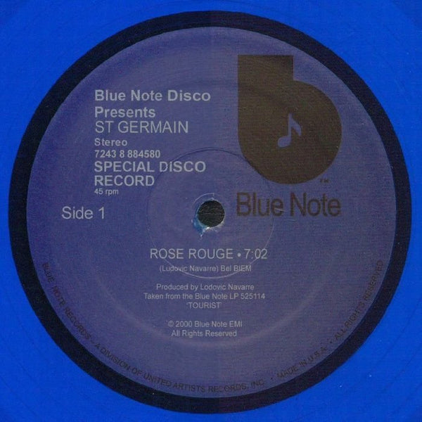 ST GERMAIN Rose Rouge Blue Note US Format: translucent blue vinyl 12" - punk to funk heaven