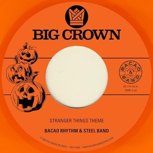 Stranger Things Theme/Halloween Theme Artist The Bacao Rhythm & Steel Band Format:Vinyl / 7" Single Coloured Vinyl Label:Big Crown - punk to funk heaven
