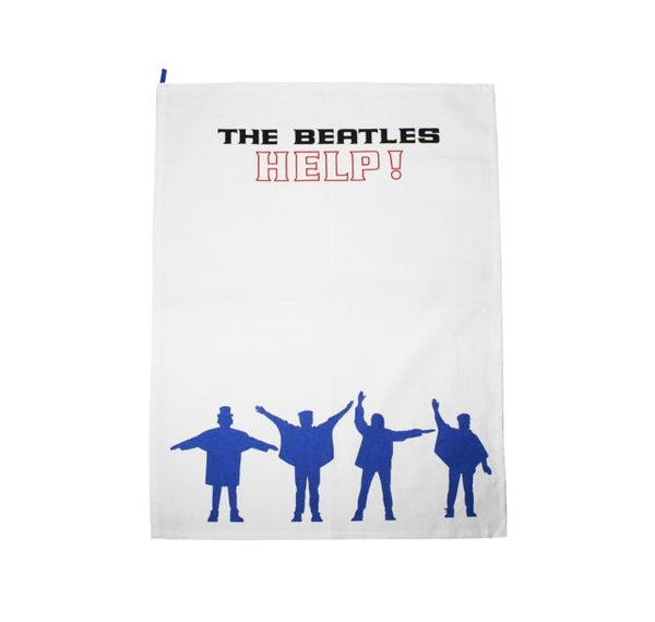 Tea Towel (Recycled Cotton) - The Beatles (Help) - punk to funk heaven