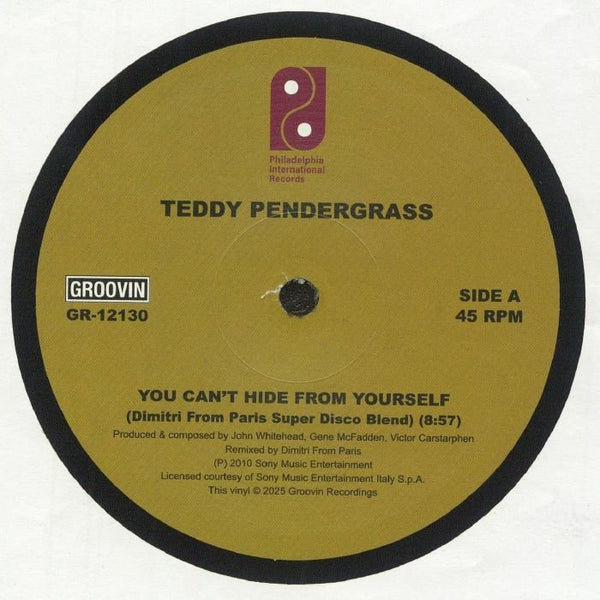 Teddy PENDERGRASS You Can't Hide From Yourself Groovin Italy Format: 12" - punk to funk heaven
