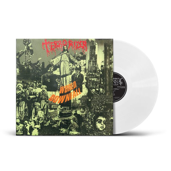 TERRORIZER WORLD DOWNFALL (PHD EXCLUSIVE WHITE VINYL) Vinyl LP - punk to funk heaven