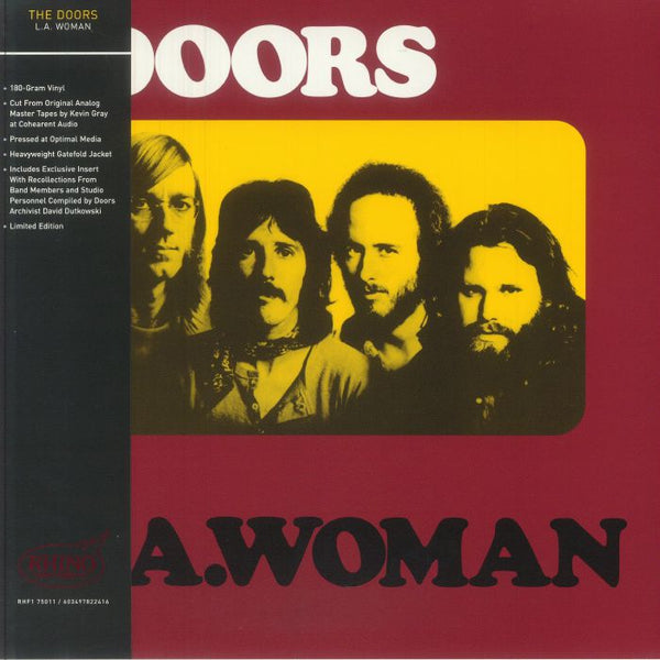 The DOORS LA Woman (Rhino High Fidelity) Rhino High Fidelity US Format: limited gatefold 180 gram vinyl LP + booklet with obi - strip - punk to funk heaven