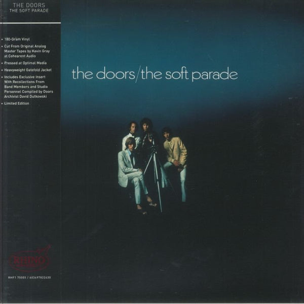 The DOORS The Soft Parade (Rhino High Fidelity) Rhino High Fidelity US Format: limited gatefold 180 gram vinyl LP + insert with obi - strip - punk to funk heaven