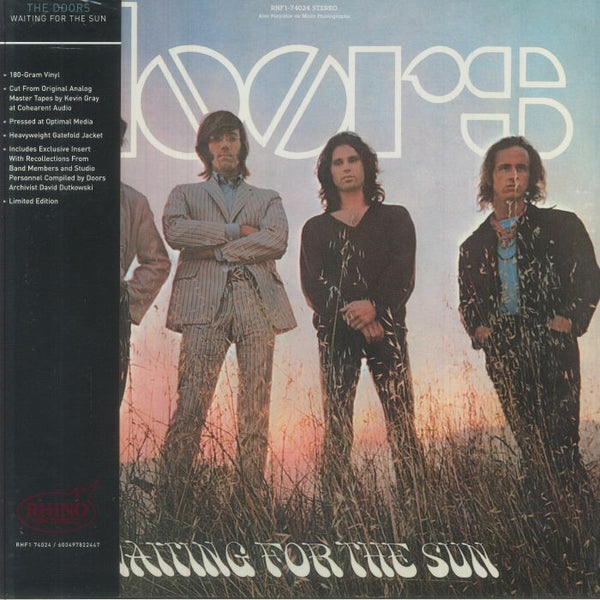 The DOORS Waiting For The Sun (Rhino High Fidelity) Rhino High Fidelity US Format: limited gatefold 180 gram vinyl LP + insert with obi - strip - punk to funk heaven