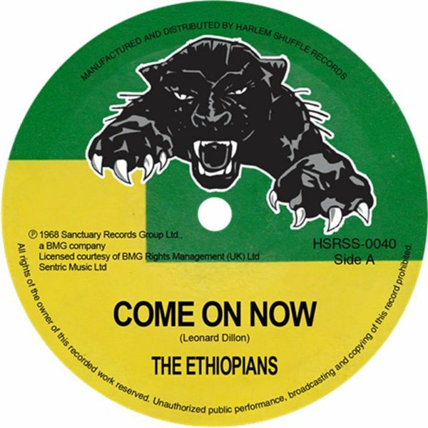 The ETHIOPIANS Come On Now (7") Harlem Shuffle - punk to funk heaven
