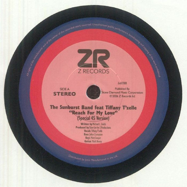 The SUNBURST BAND / QUEEN B UNLIMITED Reach For My Love (7") Z Records - punk to funk heaven
