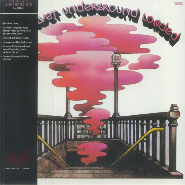 The VELVET UNDERGROUND Loaded (reissue) Rhino High Fidelity US Format: limited numbered gatefold 180 gram vinyl LP + insert with obi - strip (indie exclusive) - punk to funk heaven