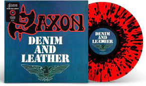 SAXON Denim & Leather (Limited 40th Anniversary Edition) splatter vinyl lp