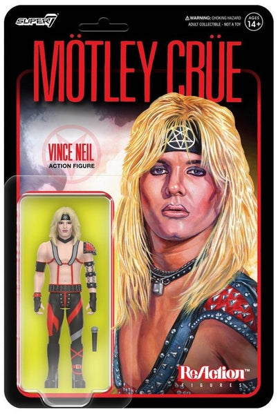 Motley Crue Reaction Figures Wave 01 - Vince Neil (Shout At The Devil) super 7