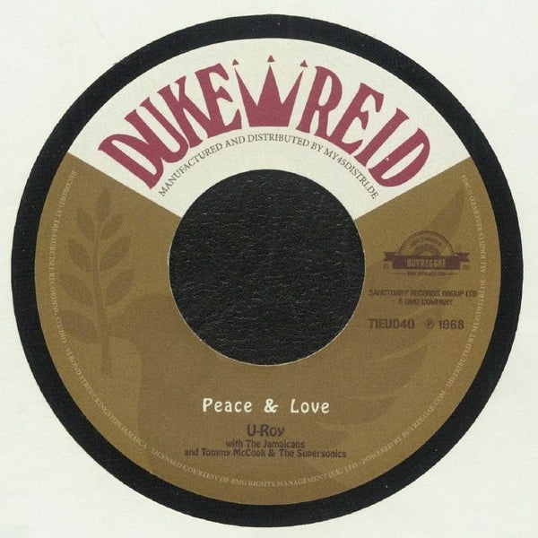 U ROY / THE JAMAICANS / TOMMY McCOOK &amp; THE SUPERSONICS Peace &amp; Love (reissue) Duke Format: 7" - punk to funk heaven
