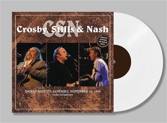 United Nations Assembly. November 18. 1989 (White Vinyl) Artist CROSBY. STILLS & NASH Format:LP Label:ROOM ON FIRE - punk to funk heaven