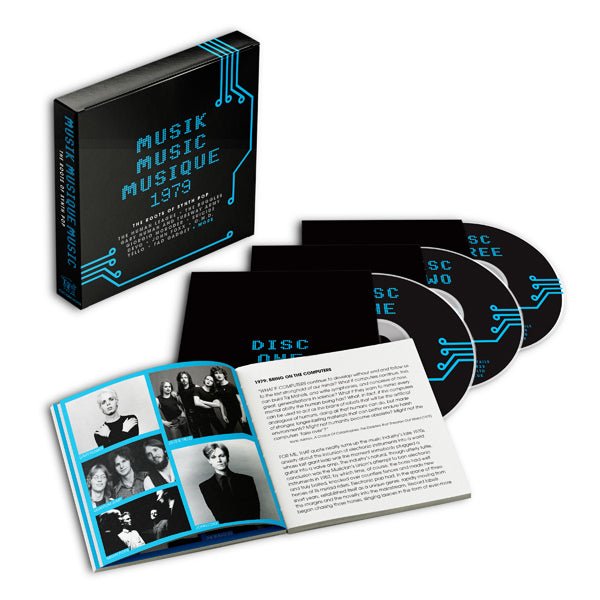 VARIOUS ARTISTS MUSIK MUSIC MUSIQUE 1979: THE ROOTS OF SYNTH POP (3CD CLAMSHELL BOX) Compact Disc - 3 CD Box Set - punk to funk heaven