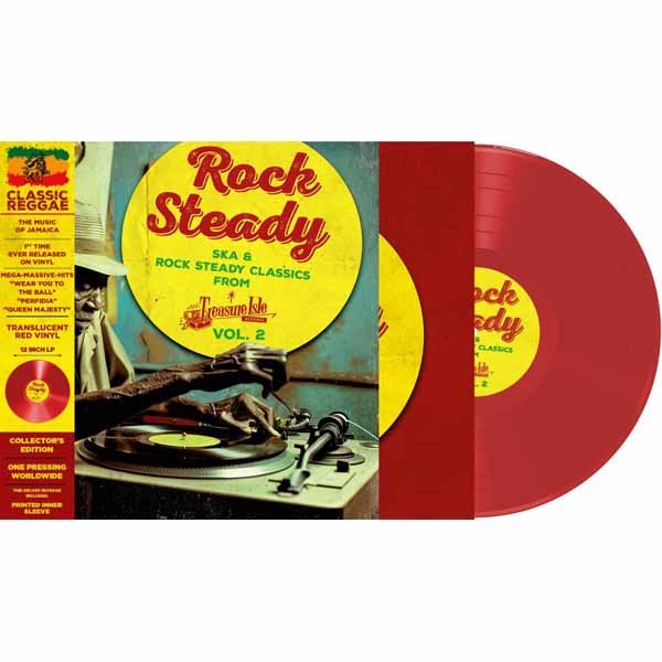 VARIOUS ARTISTS ROCK STEADY (CLASSICS FROM TREASURE ISLE) VOLUME 2 (RED VINYL) Vinyl LP - punk to funk heaven