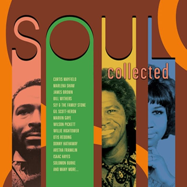 VARIOUS ARTISTS SOUL COLLECTED (2LP YELLOW/ORANGE VINYL) VINYL DOUBLE ALBUM - punk to funk heaven